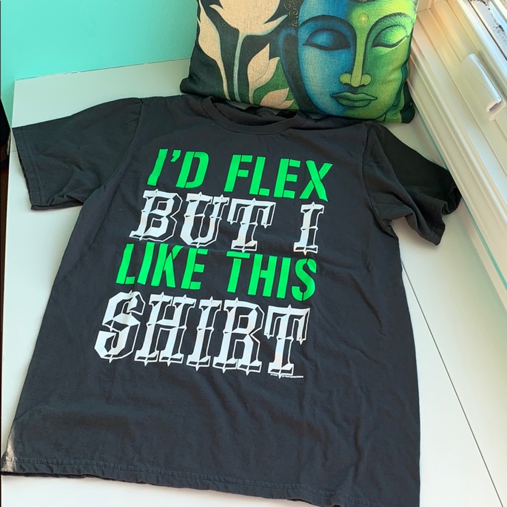 "I'd Flex" Graphic Tee - Picture 1 of 3